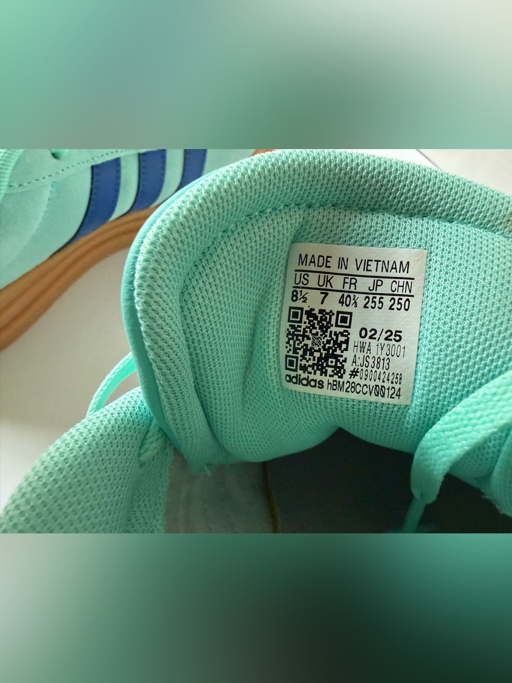 Adidas VL Court Bold Women’s Size 8.5 Platform Sneakers Aqua RoyalBlue JS3813NEW - Picture 8 of 9